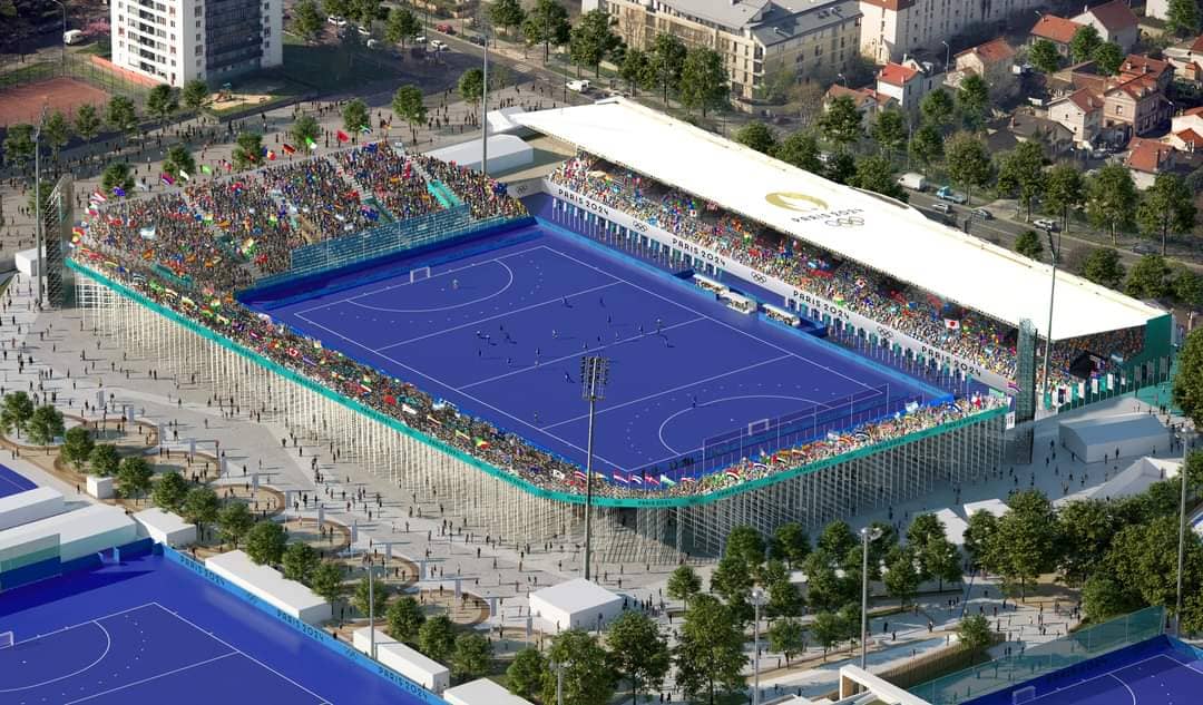 Le stade Yves-du-Manoir, fraîchement rénové pour les Jeux Olympiques de Paris 2024